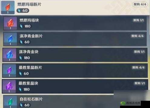 原神手游熄星精粹：兑换优先级攻略